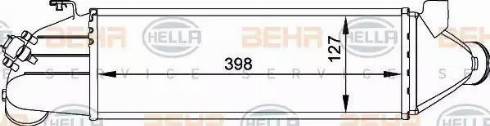 BEHR HELLA Service 8ML 376 765-021 - Intercooler, şarj cihazı furqanavto.az