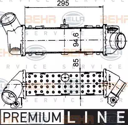 BEHR HELLA Service 8ML 376 765-171 - Intercooler, şarj cihazı furqanavto.az