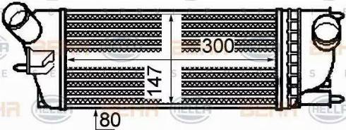 BEHR HELLA Service 8ML 376 760-721 - Intercooler, şarj cihazı furqanavto.az