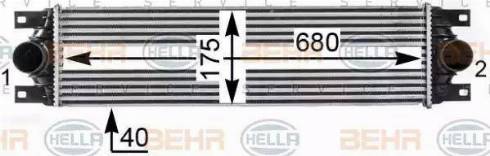 BEHR HELLA Service 8ML 376 700-644 - Intercooler, şarj cihazı furqanavto.az