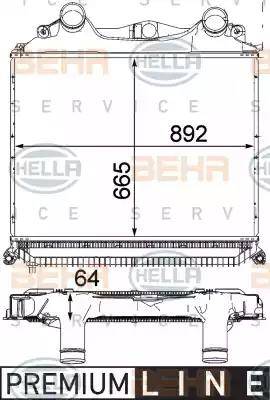 BEHR HELLA Service 8ML 376 724-361 - Intercooler, şarj cihazı furqanavto.az