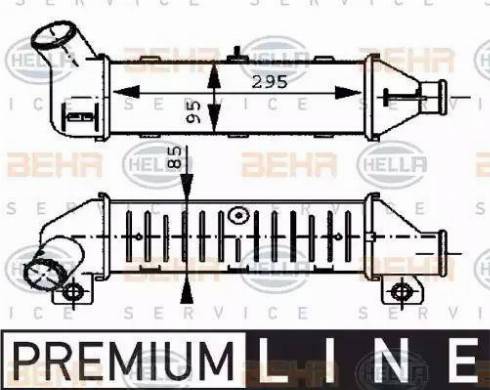 BEHR HELLA Service 8ML 376 723-251 - Intercooler, şarj cihazı furqanavto.az