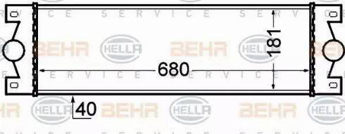 BEHR HELLA Service 8ML 376 776-521 - Intercooler, şarj cihazı furqanavto.az