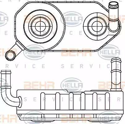 BEHR HELLA Service 8MO 376 787-671 - Yağ soyuducu, avtomatik transmissiya furqanavto.az