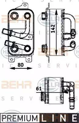 BEHR HELLA Service 8MO 376 726-191 - Yağ soyuducu, avtomatik transmissiya furqanavto.az