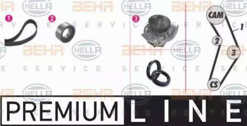 BEHR HELLA Service 8MP 376 801-861 - Su Pompası və Vaxt Kəməri Dəsti furqanavto.az