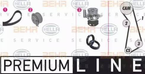 BEHR HELLA Service 8MP 376 803-801 - Su Pompası və Vaxt Kəməri Dəsti furqanavto.az