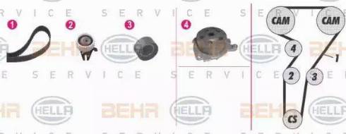 BEHR HELLA Service 8MP 376 803-831 - Su Pompası və Vaxt Kəməri Dəsti furqanavto.az