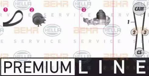 BEHR HELLA Service 8MP 376 802-851 - Su Pompası və Vaxt Kəməri Dəsti furqanavto.az