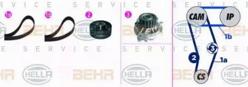 BEHR HELLA Service 8MP 376 818-801 - Su Pompası və Vaxt Kəməri Dəsti furqanavto.az