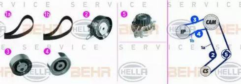 BEHR HELLA Service 8MP 376 818-831 - Su Pompası və Vaxt Kəməri Dəsti furqanavto.az