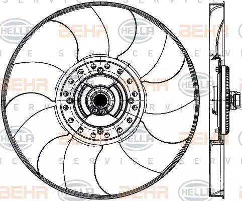 BEHR HELLA Service 8MV 376 907-061 - Fen, radiator furqanavto.az