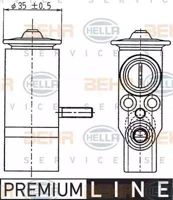 BEHR HELLA Service 8UW 351 239-021 - Genişləndirici klapan, kondisioner furqanavto.az