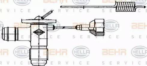 BEHR HELLA Service 8UW 351 235-001 - Genişləndirici klapan, kondisioner furqanavto.az