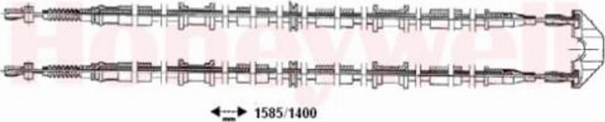 BENDIX 433018 B - Kabel, dayanacaq əyləci furqanavto.az