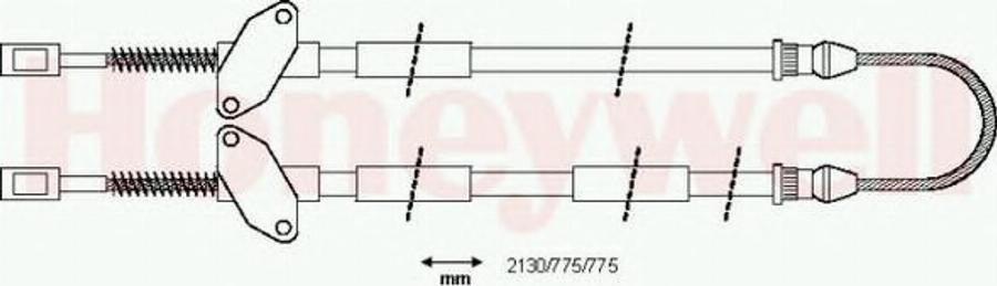 BENDIX 432032 B - Kabel, dayanacaq əyləci furqanavto.az