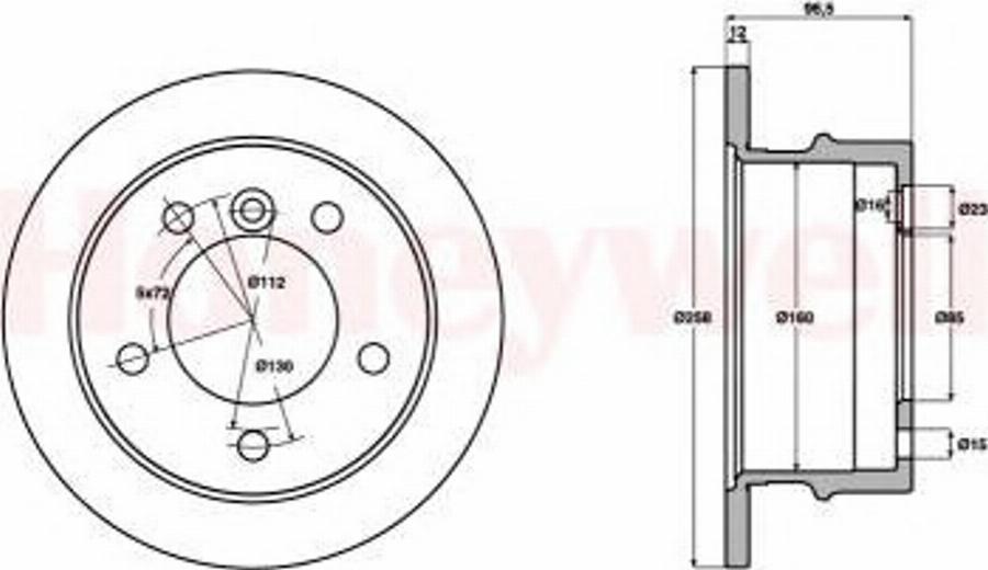 BENDIX 569120 B - Əyləc Diski furqanavto.az