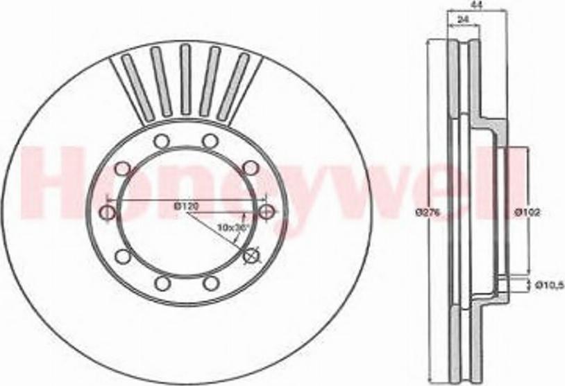 BENDIX 567954 B - Əyləc Diski furqanavto.az