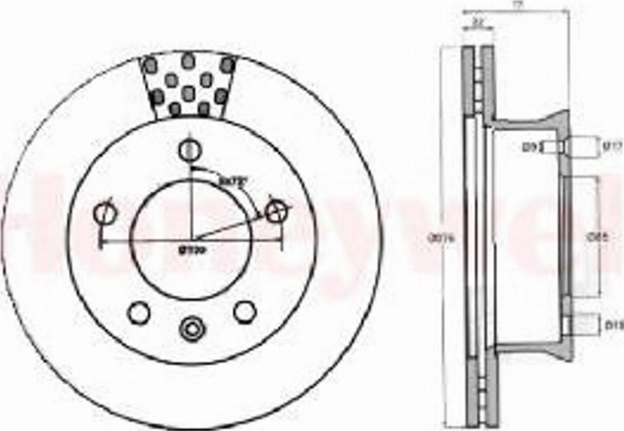 BENDIX 567760 B - Əyləc Diski furqanavto.az