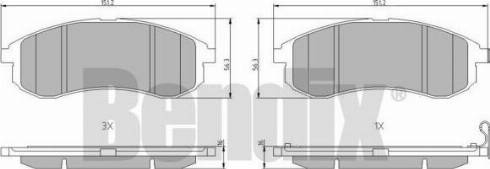 BENDIX 510999 - Əyləc altlığı dəsti, əyləc diski furqanavto.az