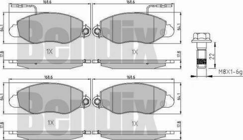 BENDIX 510903 - Əyləc altlığı dəsti, əyləc diski furqanavto.az