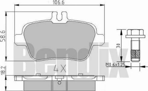 BENDIX 510914 - Əyləc altlığı dəsti, əyləc diski furqanavto.az