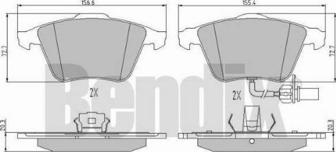 BENDIX 510920 - Əyləc altlığı dəsti, əyləc diski furqanavto.az