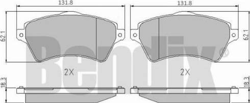 BENDIX 510453 - Əyləc altlığı dəsti, əyləc diski furqanavto.az