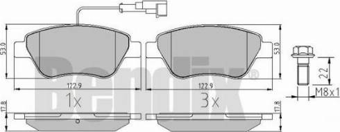 BENDIX 510409 - Əyləc altlığı dəsti, əyləc diski furqanavto.az