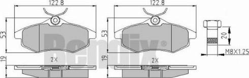 BENDIX 510407 - Əyləc altlığı dəsti, əyləc diski furqanavto.az