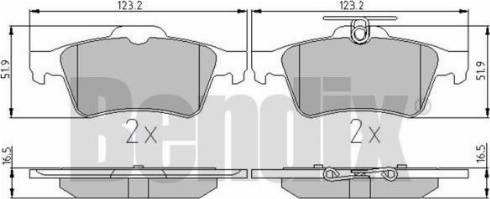 BENDIX 510481 - Əyləc altlığı dəsti, əyləc diski furqanavto.az