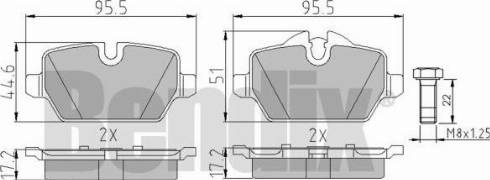 BENDIX 510508 - Əyləc altlığı dəsti, əyləc diski furqanavto.az