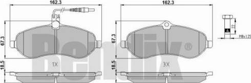 BENDIX 510530 - Əyləc altlığı dəsti, əyləc diski furqanavto.az