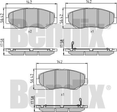 BENDIX 510699 - Əyləc altlığı dəsti, əyləc diski furqanavto.az