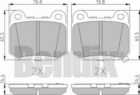 BENDIX 510666 - Əyləc altlığı dəsti, əyləc diski furqanavto.az