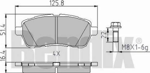 BENDIX 510630 - Əyləc altlığı dəsti, əyləc diski furqanavto.az