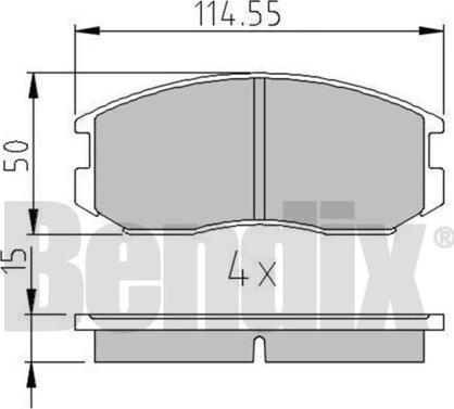 BENDIX 510094 - Əyləc altlığı dəsti, əyləc diski furqanavto.az