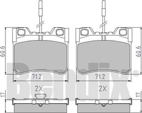 BENDIX 510116 - Əyləc altlığı dəsti, əyləc diski furqanavto.az