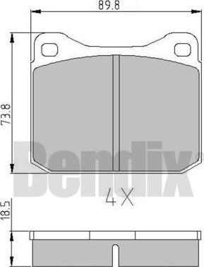 BENDIX 510111 - Əyləc altlığı dəsti, əyləc diski furqanavto.az