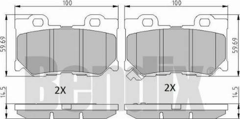 BENDIX 510852 - Əyləc altlığı dəsti, əyləc diski furqanavto.az