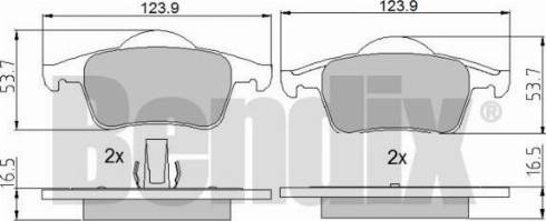 BENDIX 510346 - Əyləc altlığı dəsti, əyləc diski furqanavto.az