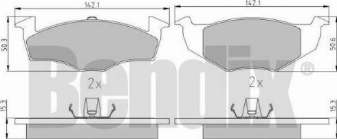 BENDIX 510366 - Əyləc altlığı dəsti, əyləc diski furqanavto.az