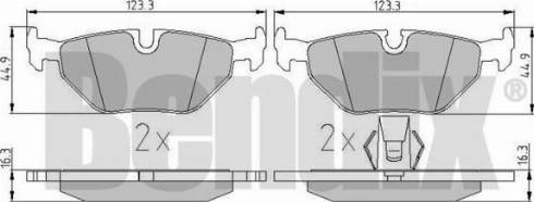 BENDIX 510290 - Əyləc altlığı dəsti, əyləc diski furqanavto.az