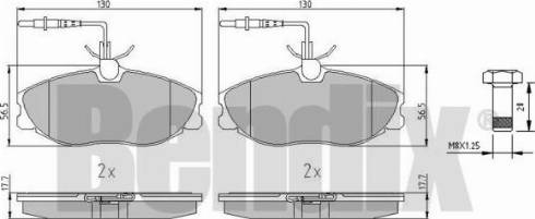 BENDIX 510292 - Əyləc altlığı dəsti, əyləc diski www.furqanavto.az