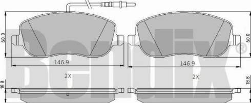 BENDIX 510204 - Əyləc altlığı dəsti, əyləc diski furqanavto.az