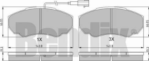 BENDIX 510210 - Əyləc altlığı dəsti, əyləc diski furqanavto.az