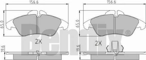 BENDIX 510270 - Əyləc altlığı dəsti, əyləc diski furqanavto.az