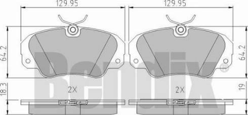 BENDIX 510272 - Əyləc altlığı dəsti, əyləc diski furqanavto.az