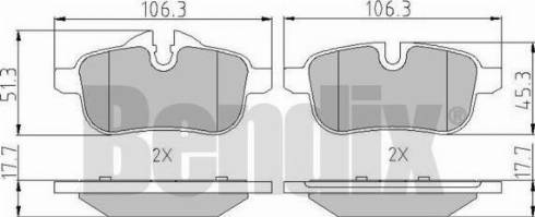 BENDIX 510749 - Əyləc altlığı dəsti, əyləc diski furqanavto.az