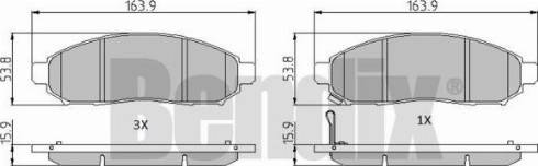 BENDIX 510756 - Əyləc altlığı dəsti, əyləc diski furqanavto.az